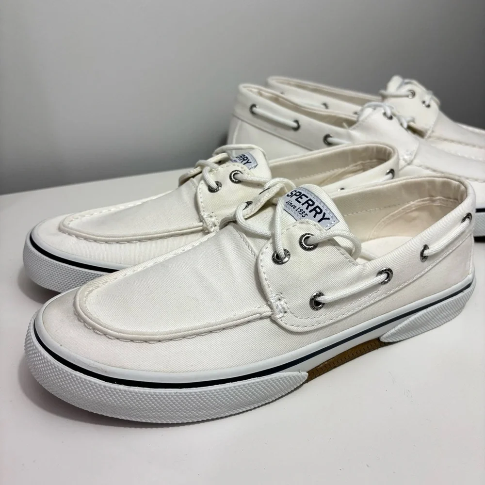 Sperry Men's Classic White Boat Shoes - Picture 2 of 10